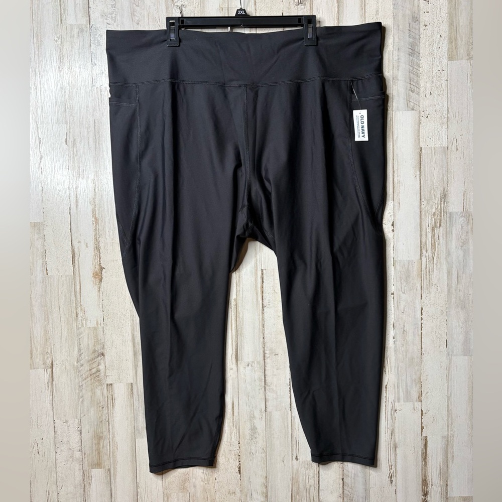 Old Navy Active Powersoft High Rise Leggings 7/8 Length Black Size 4X NWT! - Picture 3 of 16